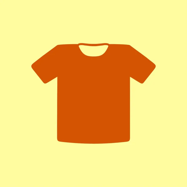 Shirt Zeichen Kleidersymbol Flacher Designstil — Stockvektor
