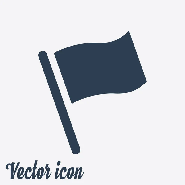 Icono Bandera Símbolo Marcador Ubicación Estilo Diseño Plano — Vector de stock