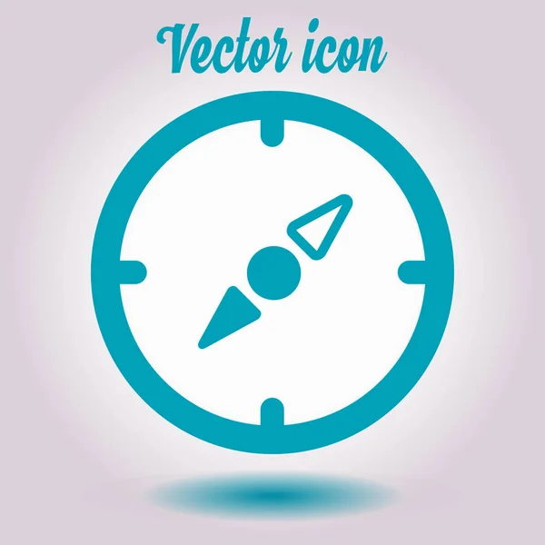 Vektor Abbildung Rundes Kompass Symbol — Stockvektor