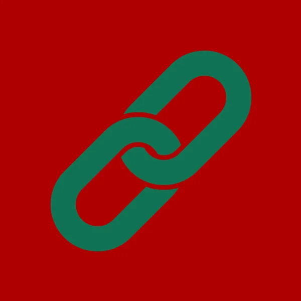 Link Single Icon Chain Link Simbol — Stock Vector