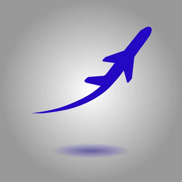 Авіаквитки Літак Авіаперельоти Злітати Елемент Силуету Символ Літака Піктограма Подорожі — стоковий вектор