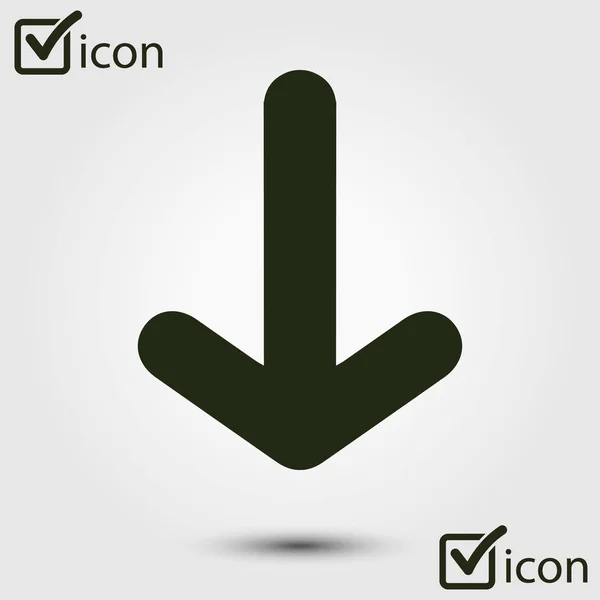 Pijl Pictogram Vectorillustratie — Stockvector