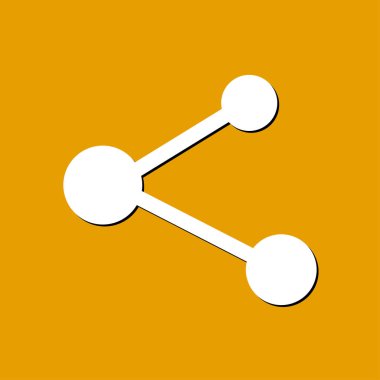 Pay işareti kutsal kişilerin resmi. Düz tasarım stili.