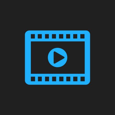 video simgesi. düz tasarım stili. vektör eps 10.