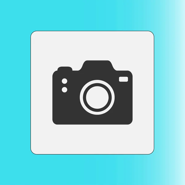Fotoaparát Simbol Ikona Znaku Dslr Kamery Digitální Fotoaparát Styl Plochého — Stockový vektor
