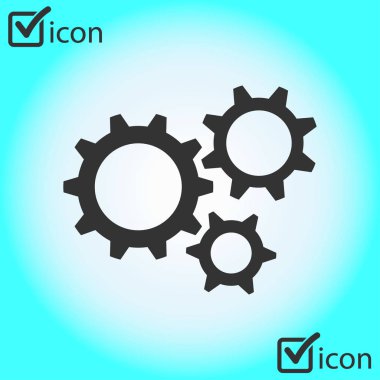 Simge vites. Düz stil. 