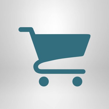 Grafik alışveriş düz simgesi. Bir ürünü Sepete Ekle.