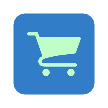 grafik alışveriş düz simgesi