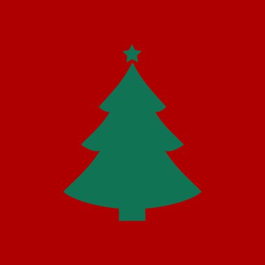 hristmas ağaç düz simgesi 