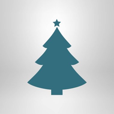 hristmas ağaç düz simgesi 