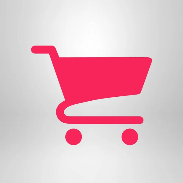 Icono Plano Carta Compras Añadir Producto Carrito — Vector de stock