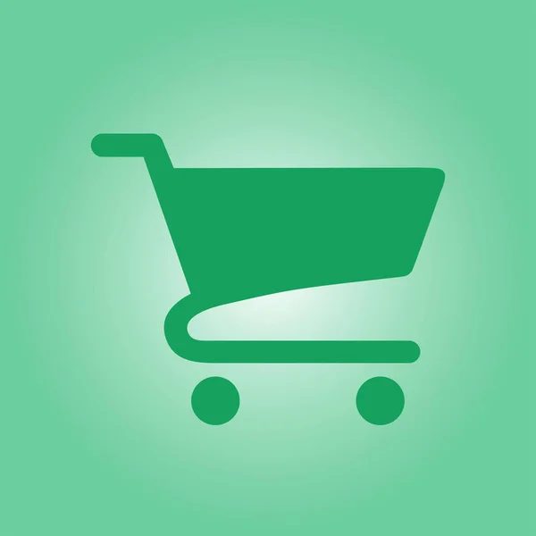 Icono Plano Carta Compras Añadir Producto Carrito — Vector de stock