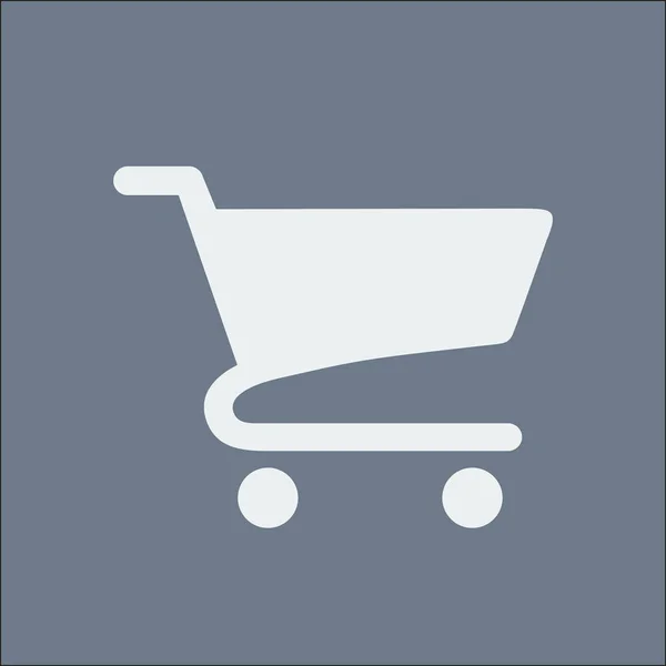 Icono Plano Carta Compras — Archivo Imágenes Vectoriales