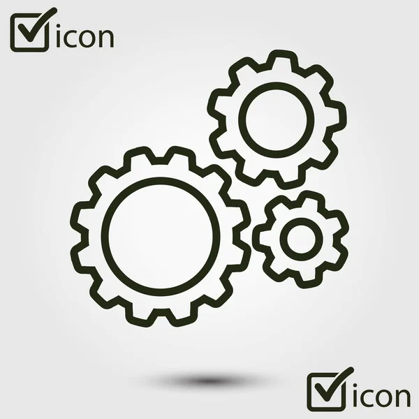 Icon Gears Concept — Stock Vector