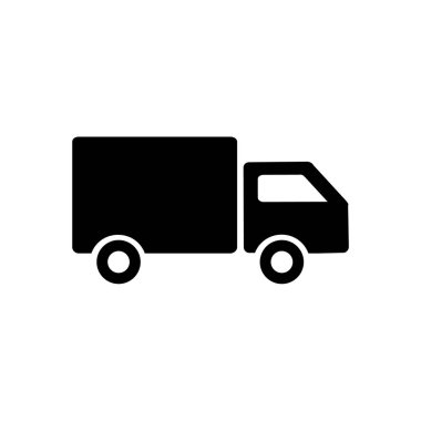 Teslimat kamyonu işareti simgesi.