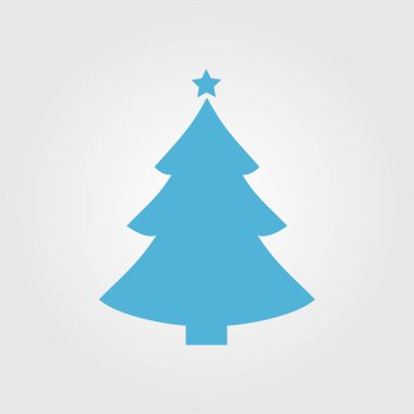 hristmas ağaç düz simgesi 