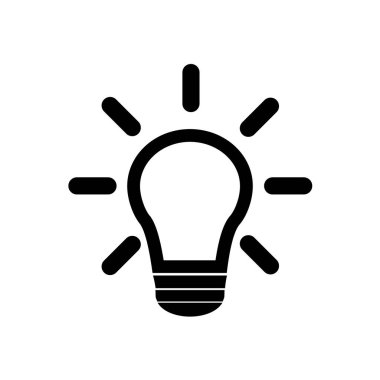 ampul işareti simgesi.