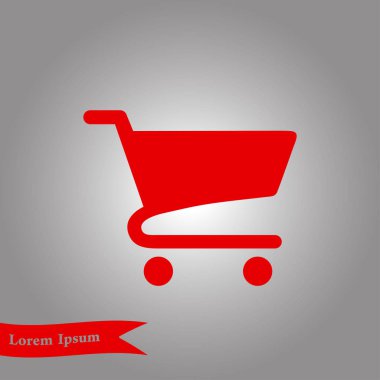 grafik alışveriş düz simgesi