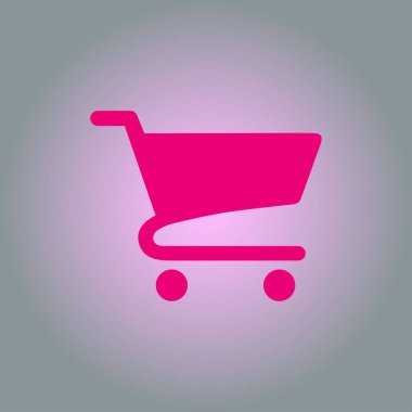 grafik alışveriş düz simgesi