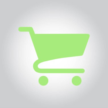 grafik alışveriş düz simgesi