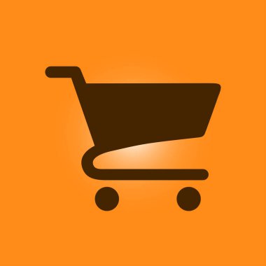 grafik alışveriş düz simgesi