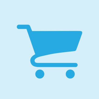 grafik alışveriş düz simgesi