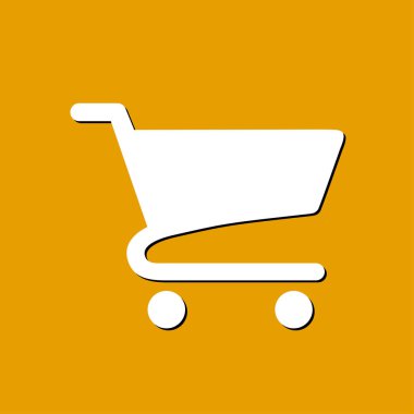 grafik alışveriş düz simgesi