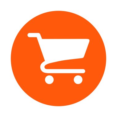 grafik alışveriş düz simgesi