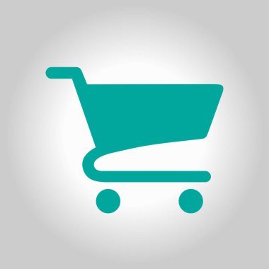 grafik alışveriş düz simgesi