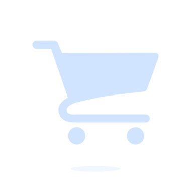 grafik alışveriş düz simgesi