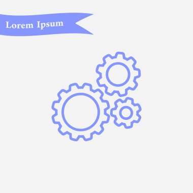 Simge vites. Düz stil. 