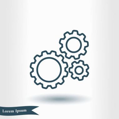 Simge vites. Düz stil. 