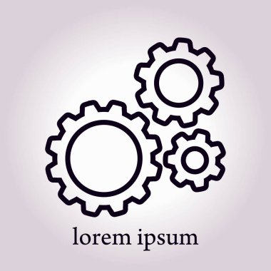 Simge vites. Düz stil. 