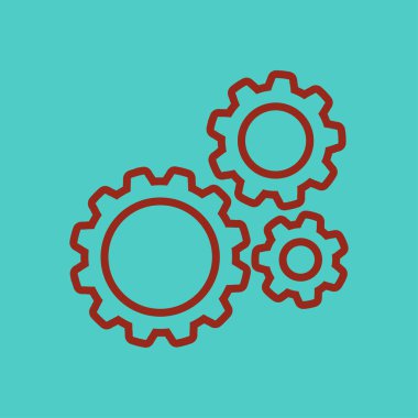 Simge vites. Düz stil. 