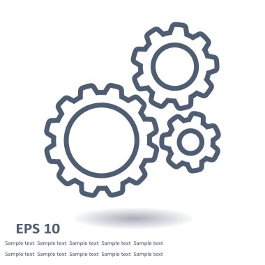 Simge vites. Düz stil. 