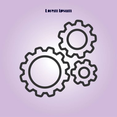 Simge vites. Düz stil. 