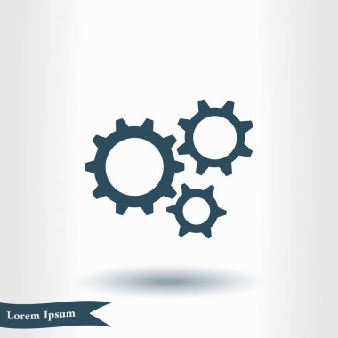 Simge vites. Düz stil. 