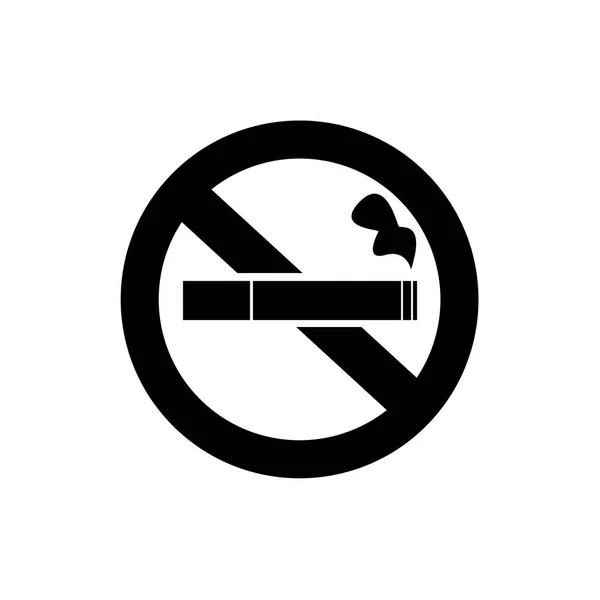 Žádný Kouř Ikona Přestaňte Kouřit Symbol Vektorové Ilustrace Filter Tipped — Stockový vektor