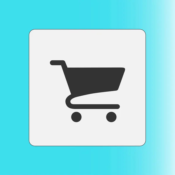 Icono Plano Carta Compras — Archivo Imágenes Vectoriales