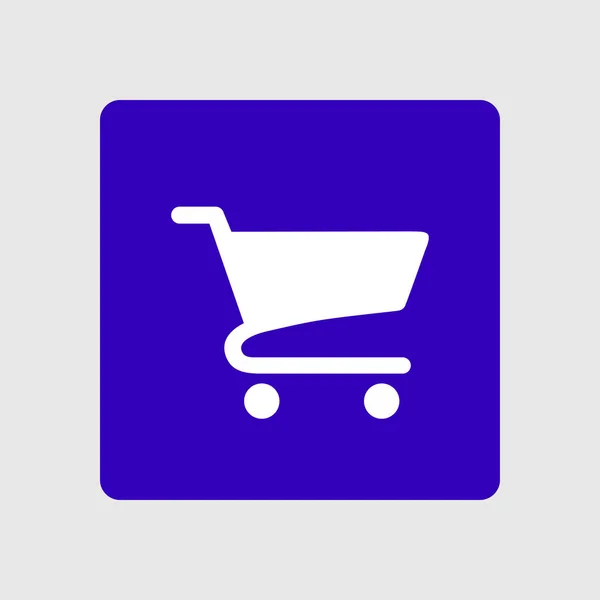 Icono Plano Carta Compras — Archivo Imágenes Vectoriales