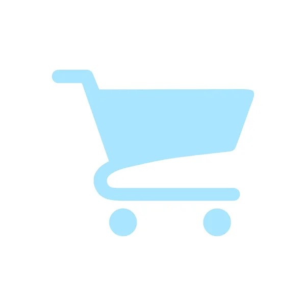 Icono Plano Carta Compras — Vector de stock