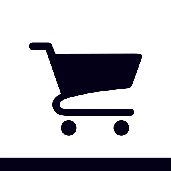 Ícone Plano Gráfico Compras — Vetor de Stock