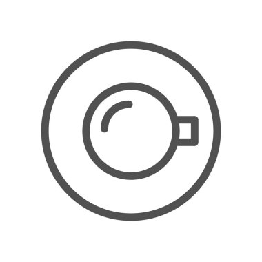 Yaşam tarzı tasarım simgesi için kahve makinesi. Düz grafik tasarımı. Mutfak ekipmanları. Kullanılabilir kontur. 48x48 Piksel Mükemmel