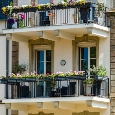 Eski güzel windows tarihi merkezi, Colmar, alsacien stil, Fransa