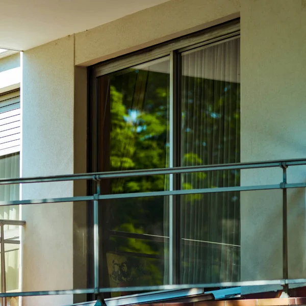 Windows Balcony Modern Apartment House Summer — Stock Photo, Image