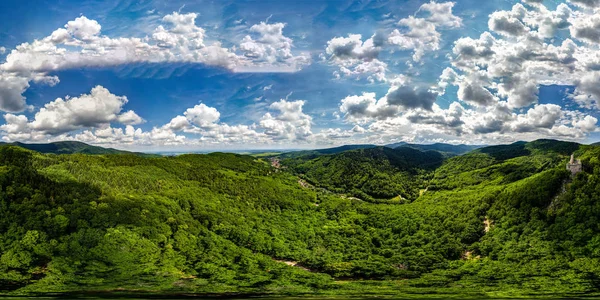 360 Grad Rundumblick Aus Der Luft Von Drohne Vogesen Und — Stockfoto