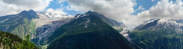 Altos Alpes Vista Panorámica Frontera Francia Suiza Alta Resolución — Foto de Stock