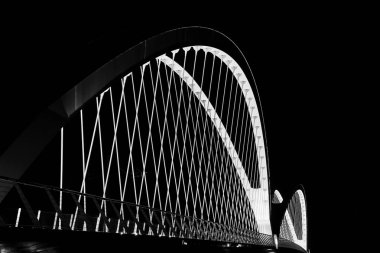 Yeni köprü Pont de Avrupa için tramvay hattı Strasbourg - Fransa ve Almanya Kehl bağlanır. Beatus-Rhenanus-Brcke, Kehl, Almanya, Rhein