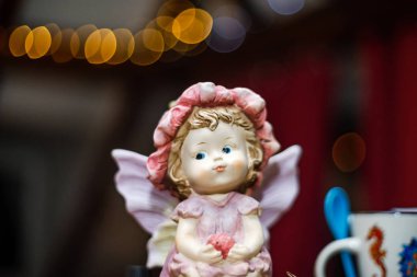 Güzel Bebekler Pazar brocante küçük alsacien Köyü, Fransa