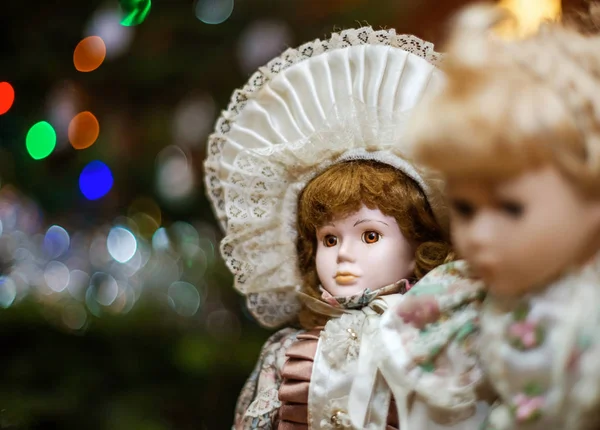 Hermosas Muñecas Domingo Brocante Pequeño Pueblo Alsacien Francia — Foto de Stock